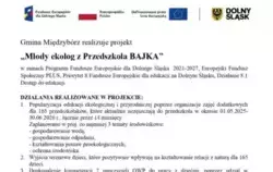 Zdjęcie do PROJEKT EDUKACYJNY &bdquo;Młody ekolog z Przedszkola...