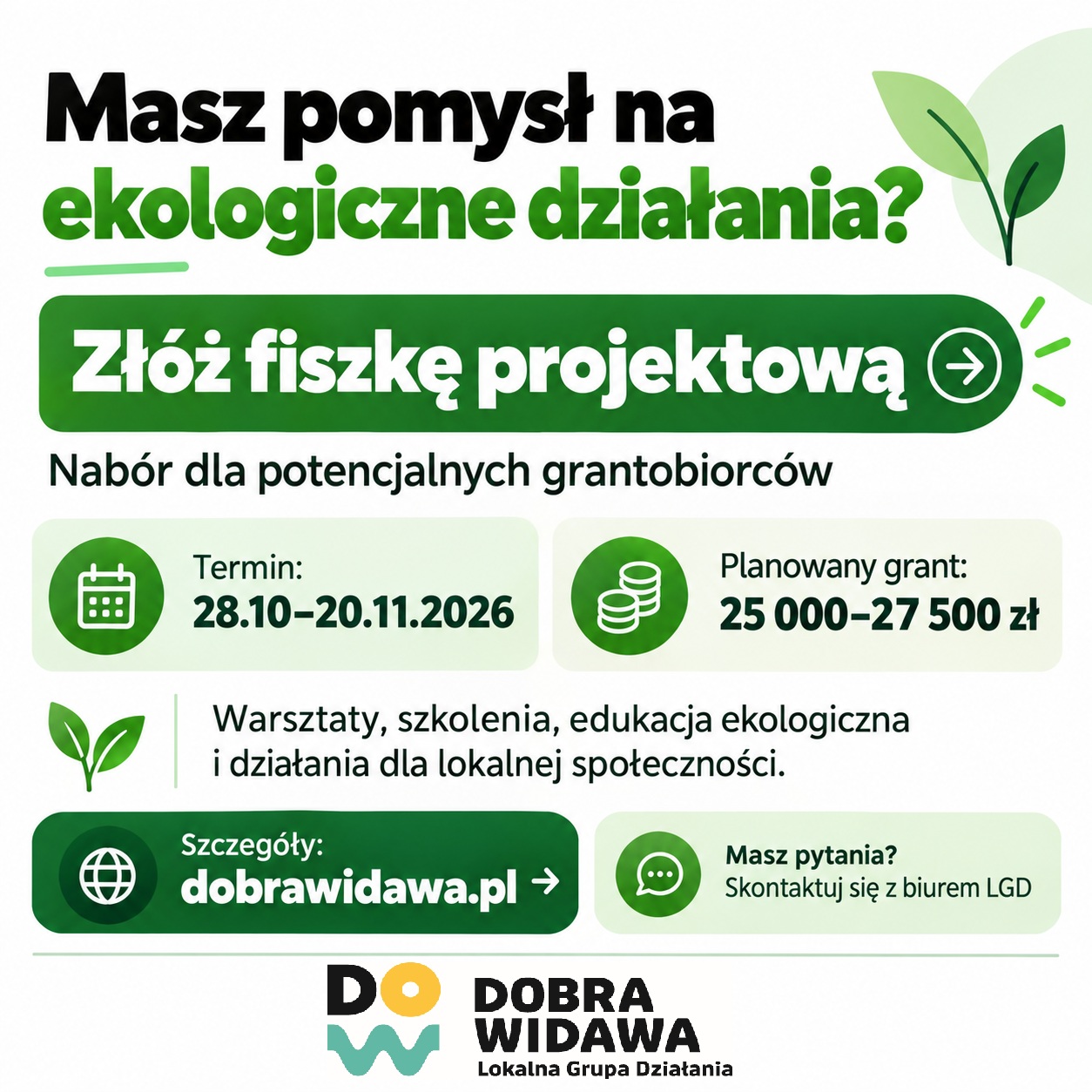 Nab&oacute;r fiszek projektowych &ndash; możliwość uzyskania grantu