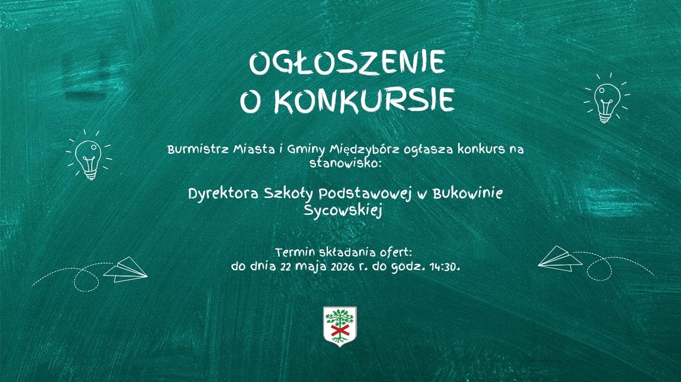 Konkurs na&nbsp;Dyrektora SP w&nbsp;Bukowinie Sycowskiej