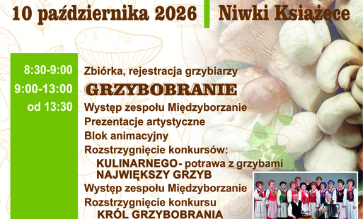 XIII ŚWIĘTO GRZYBA LEŚNEGO W NIWKACH KSIĄŻĘCYCH