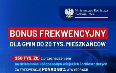 Zdjęcie do Bonus Frekwencyjny dla Gminy