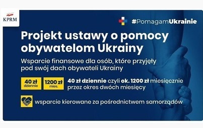 Zdjęcie do Świadczenia dla os&oacute;b, kt&oacute;re zapewniły zakwaterowanie i wyżywienie obywatelom Ukrainy