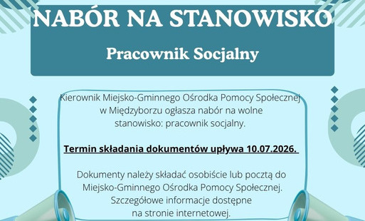 Nabór na stanowisko pracownik socjalny