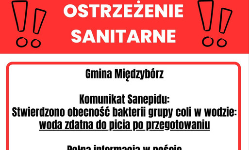 OSTRZEŻENIE SANITARNE