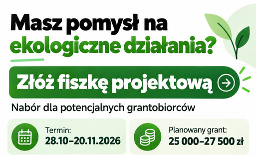 Nabór fiszek projektowych – możliwość uzyskania grantu