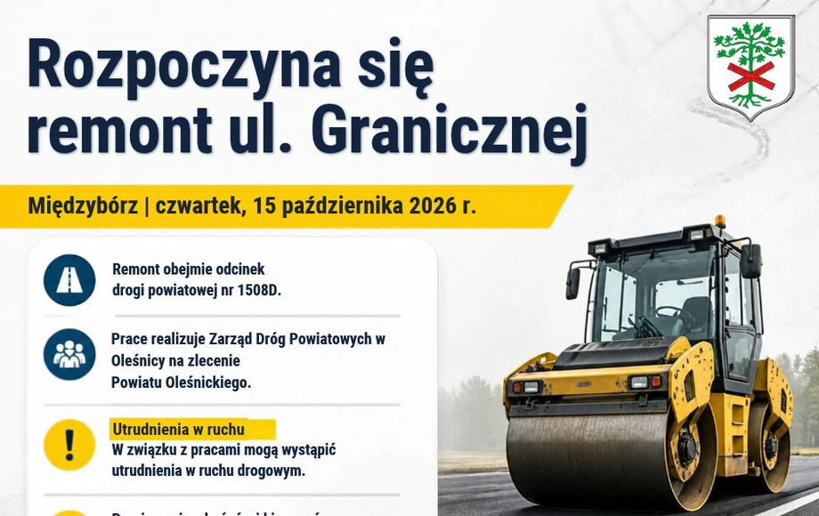 Remont ulicy Granicznej w Międzyborzu