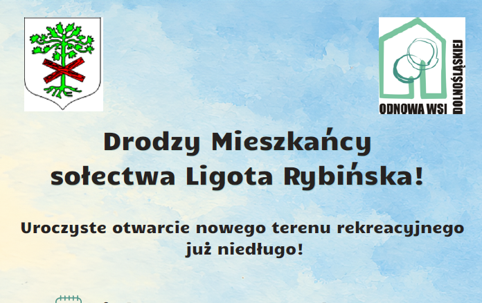Nowa przestrzeń rekreacyjna w Ligocie Rybińskiej